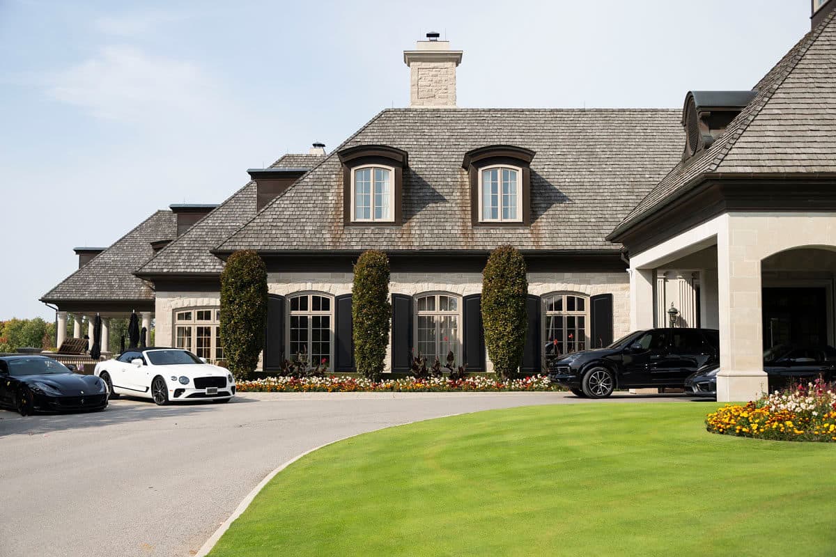 The clubhouse at Magna Golf Club